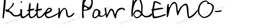 Kitten Paw DEMO字体转换